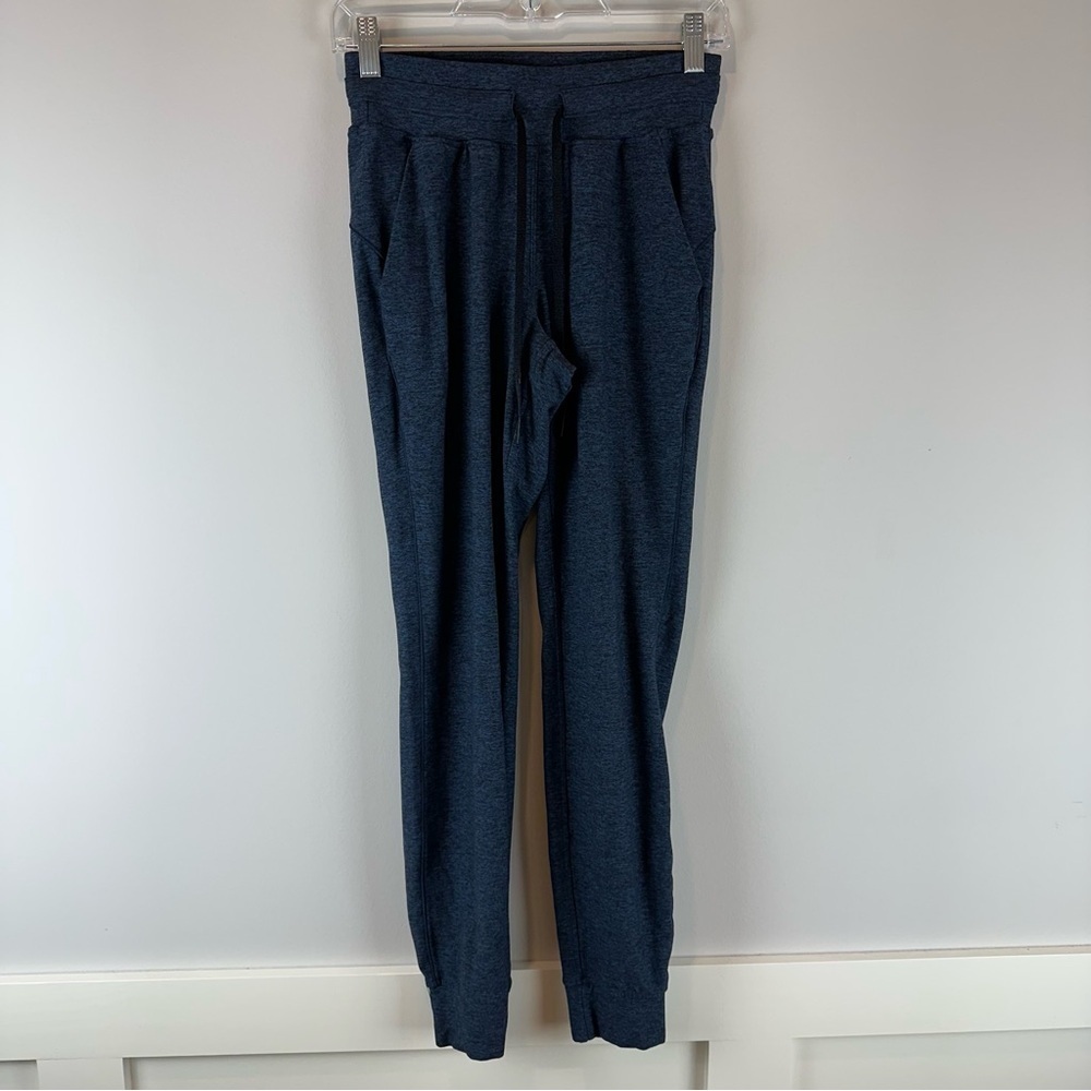 Lululemon Heathered True Navy Blue Ready to Rulu Athletic Athleisure Joggers 4